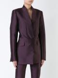 buttoned front blazer