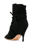open toe ankle boots