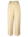 jacquard cropped trousers