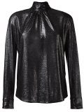 high collar lurex shirt