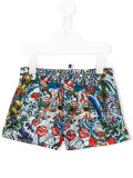 printed swim shorts 