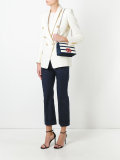 DD striped shoulder bag
