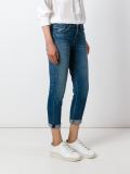 stonewashed cropped jeans