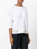 silk trim top