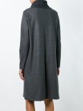 ribbed roll neck shift dress