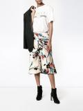 Lucid print gathered skirt