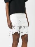 floral lace skirt
