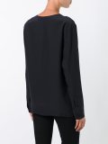tassel keyhole detail blouse
