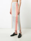 open weave striped skirt