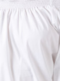 off-shoulder frill-trim blouse