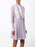 ruffled chiffon dress 