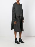oversized pleated dress