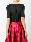 sweetheart neck cropped blouse