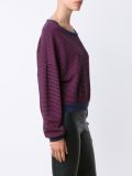 striped loose sweatshirt