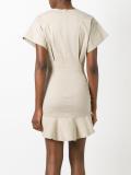 ruffled hem dress