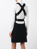 buttoned shoulders dress