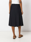 pleated midi skirt