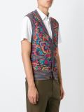 intarsia knit waistcoat