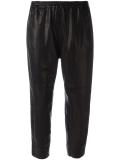 elasticated waistband cropped trousers