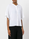 V-neck button blouse 