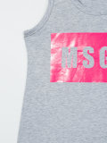 logo print tank top