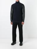 contrasting sleeve jumper