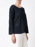 boat neck knit blouse