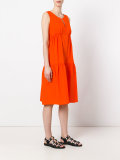 ruffled flared dress