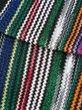 striped knitted scarf