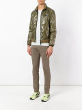 metallic quilted jacket