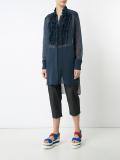 frill bib shirt
