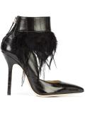 feather detail shoe boots