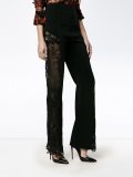 lace panel trousers