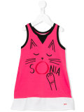 cat print dress