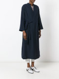kimono-style wrap coat