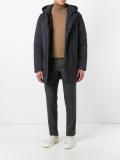 hooded padded coat