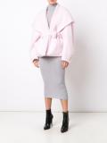 oversize notched lapel coat