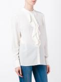 ruffle bib shirt
