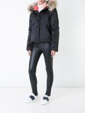 fur hood puffer jacket