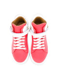 straped hi-top sneakers