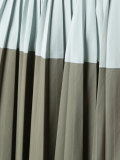 bicolour pleated skirt
