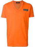 chest logo V-neck T-shirt