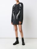 velvet patchwork sweatshirt