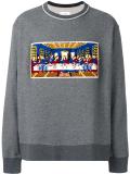 Last Supper patch sweatshirt
