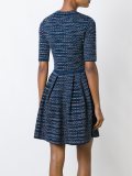 pleated knit dress