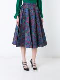 jacquard pleated skirt