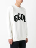 appliqué logo sweatshirt