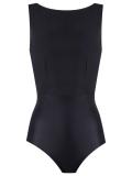 open back panelled swimsuit