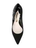 embroidered rose pumps