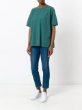 pocket detail crew neck T-shirt